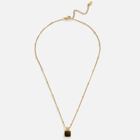 Colar Feminino  Dourado de Crystal Preto