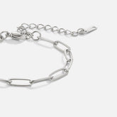 Pulseira Feminina Prata Clipes