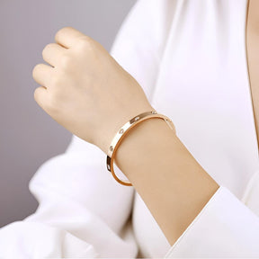 Pulseira Feminina Prata Pontos de Luz