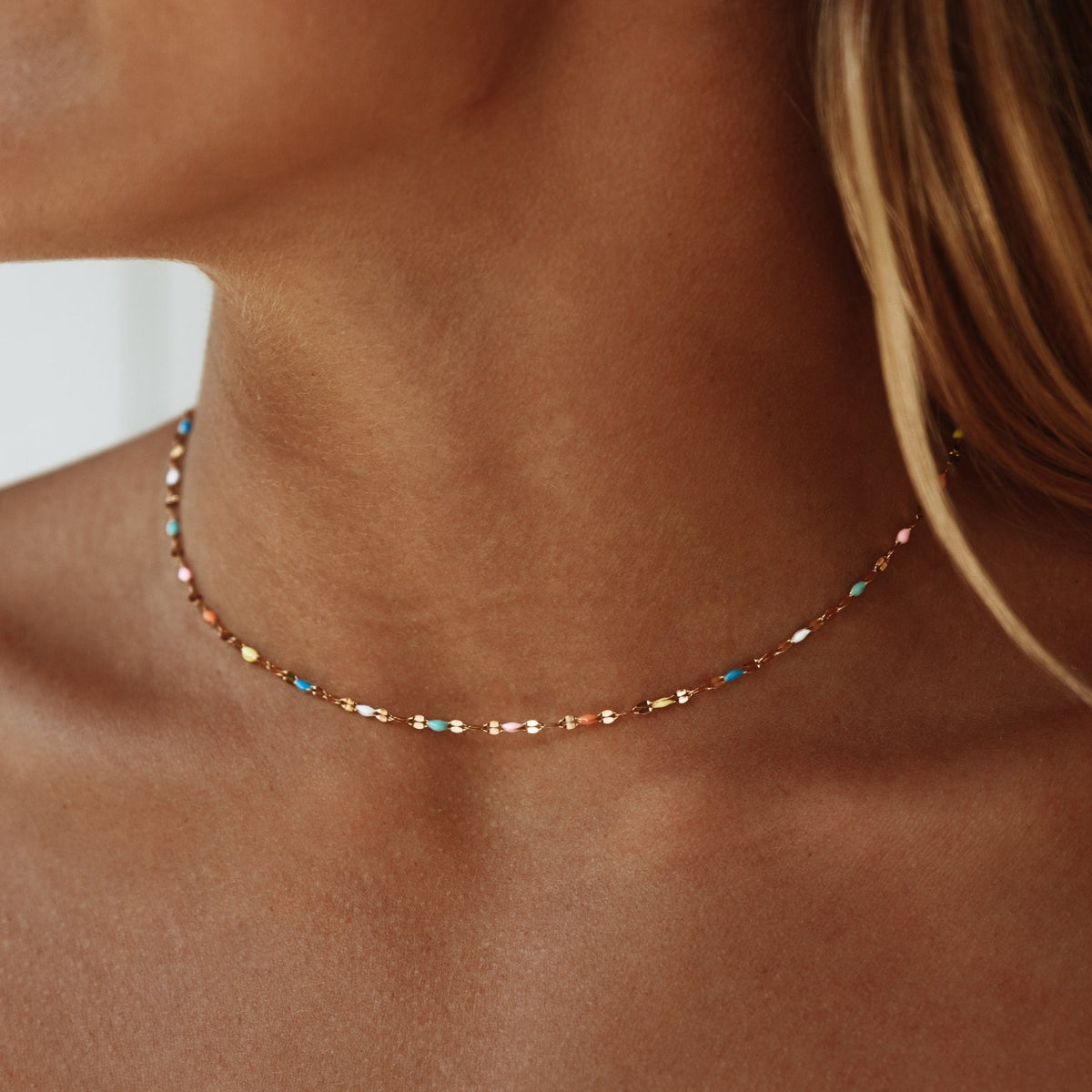 Colar Rainbow Banhado Ouro 18K