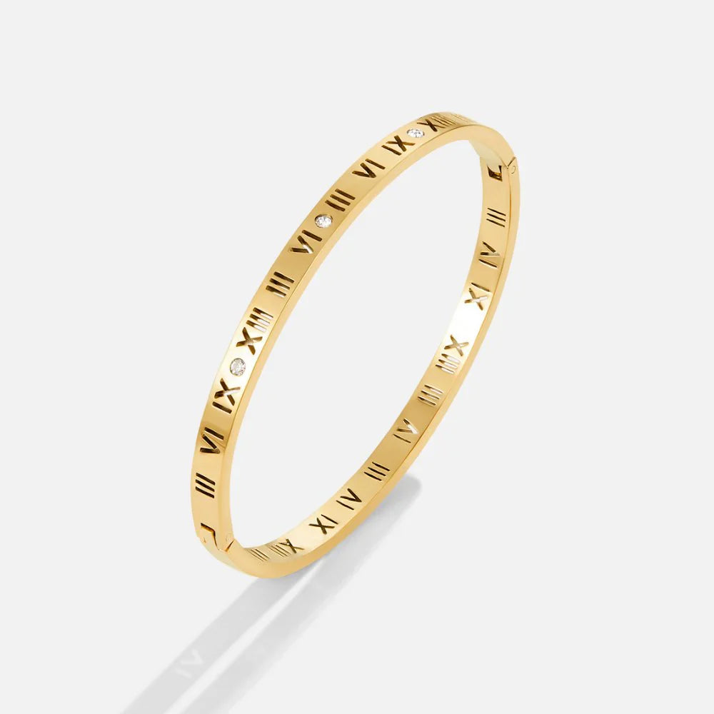 Bracelete Feminino Dourado Romano