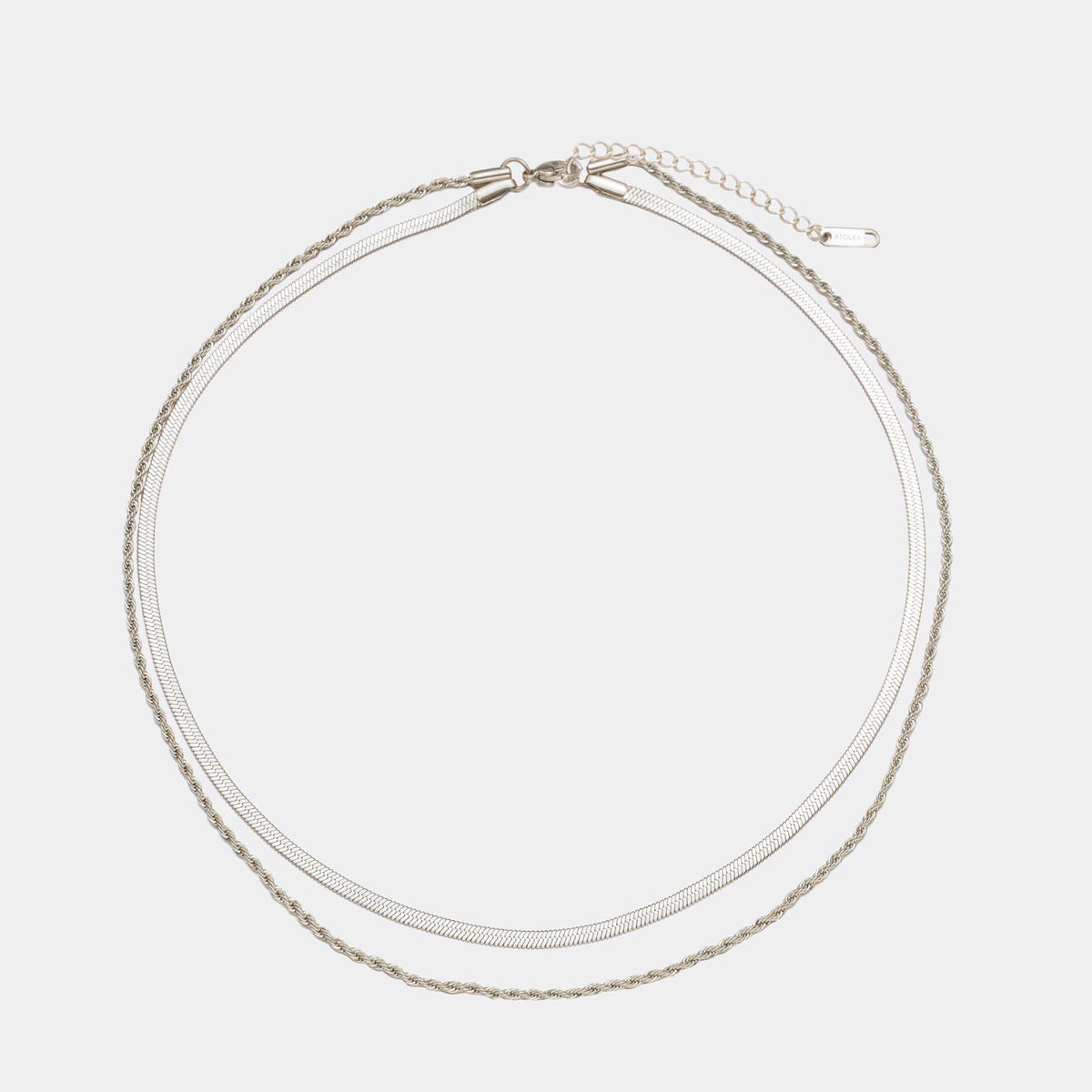 Colar Duplo Layered Banhado Ouro 18K