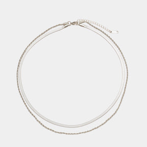 Colar Duplo Layered Banhado Ouro 18K