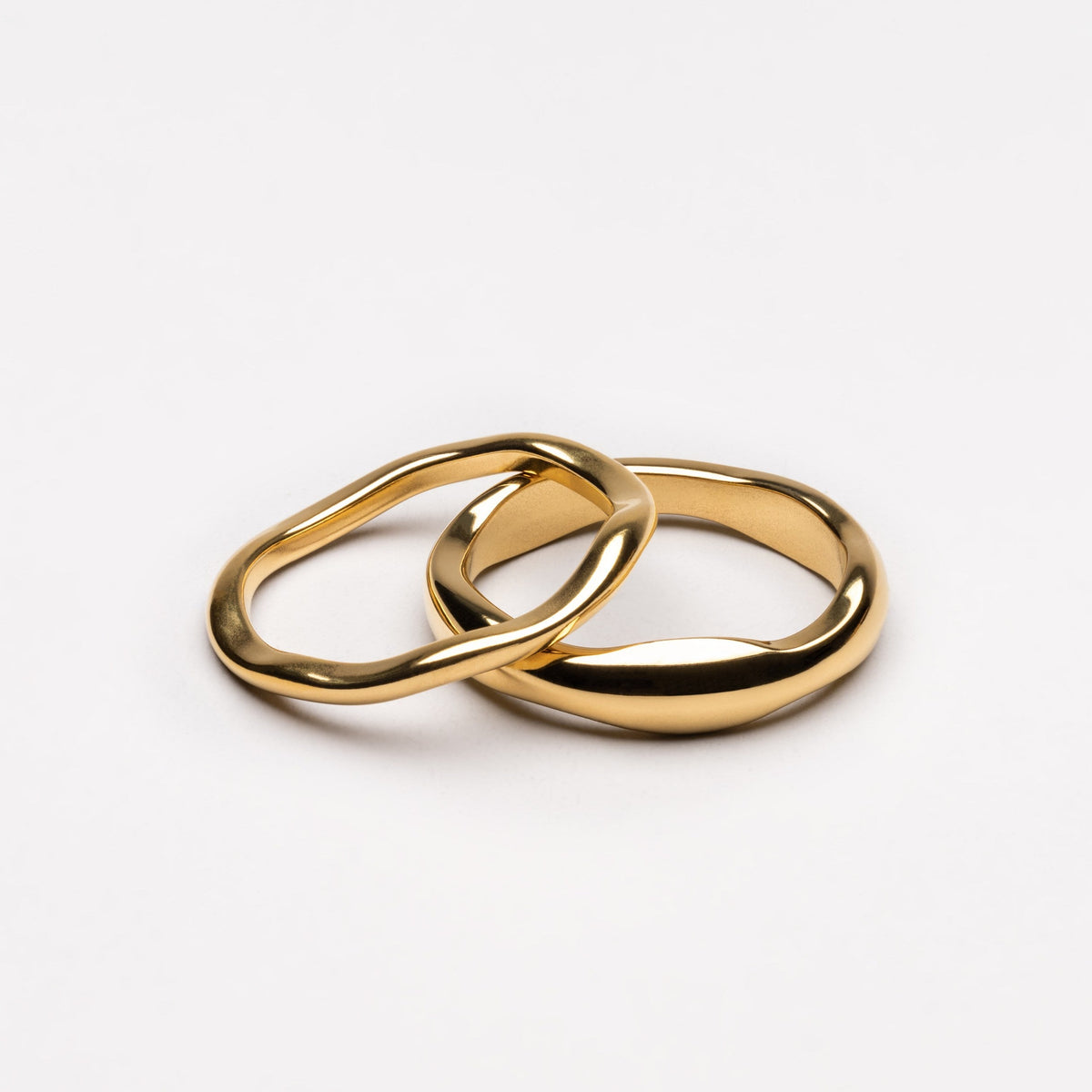Anéis Gemini Banhado Ouro 18K (Verificar Tamanhos)