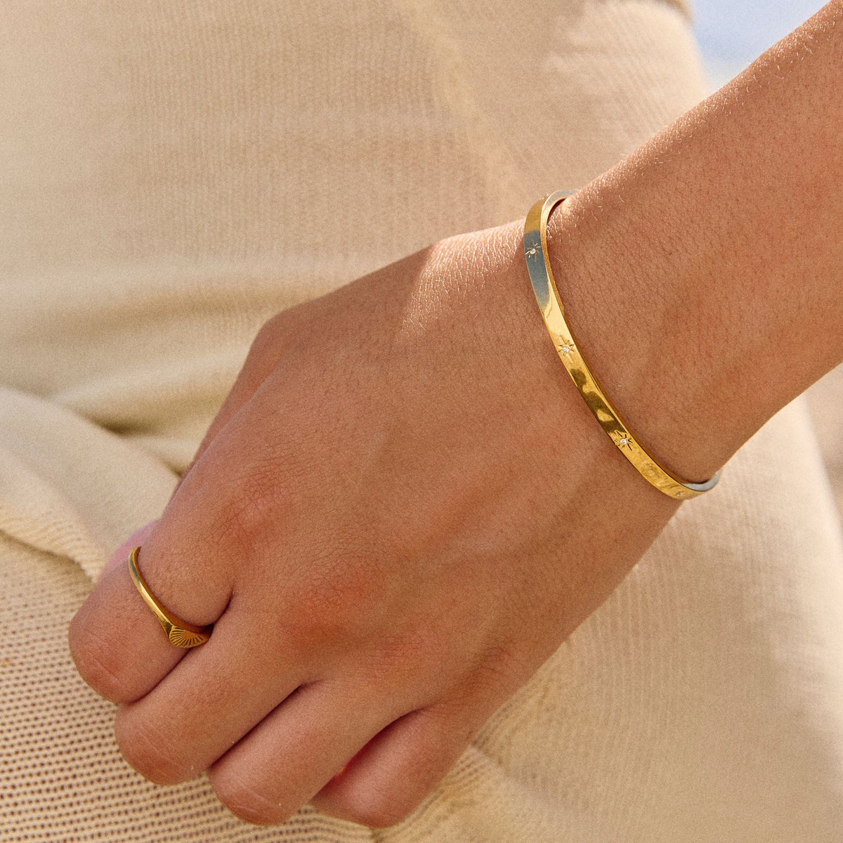 Bracelete Starlight Banhando Ouro 18K
